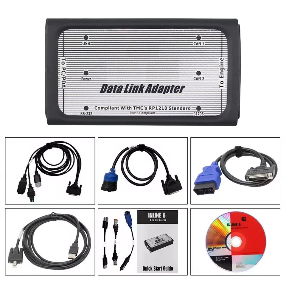 Heavy Equipment Diagnostic Tool - 高品質インライン6 V8.9データリンクアダプター デューティインライン6 カミンズ診断ツール コンプリートインラインヘビーデューティトラック診断ツール