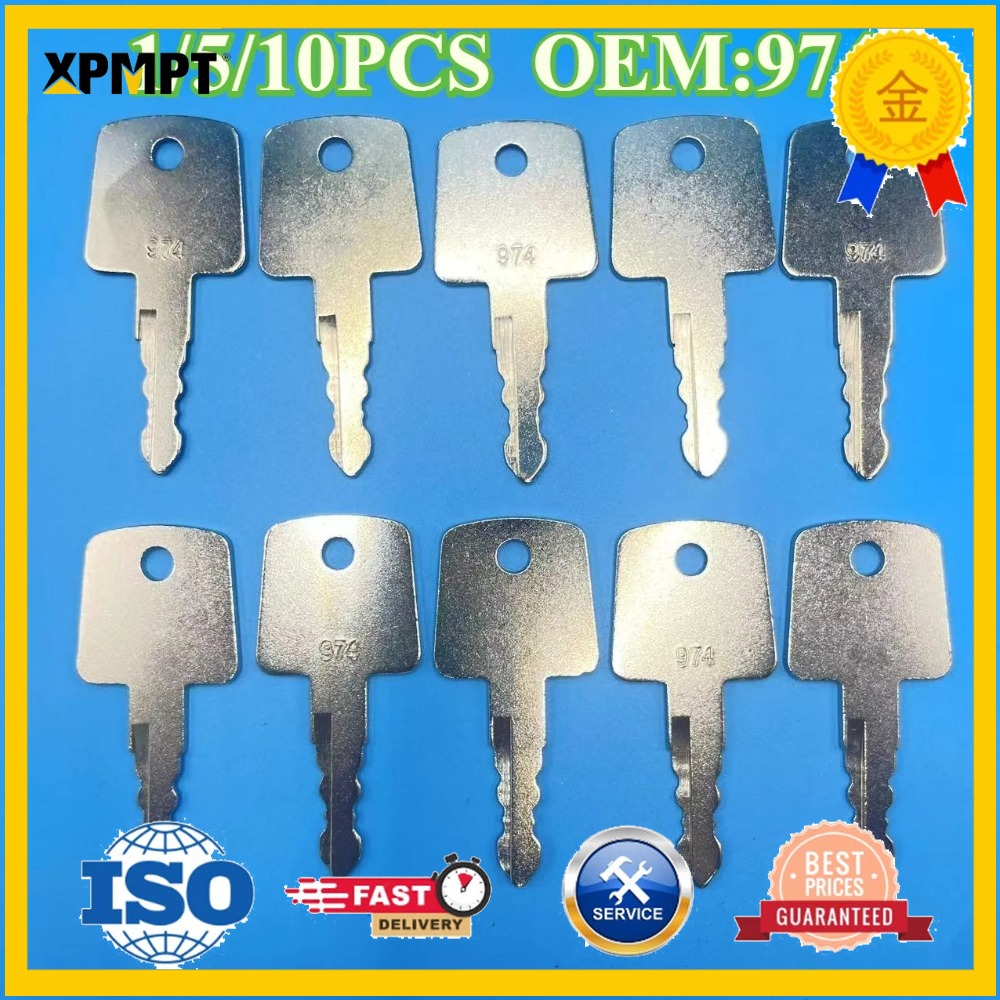 Heavy Equipment Keys - 1/5/10個入り 974 サカイローラーイグニッションキー 重機アスファルトローラーキー