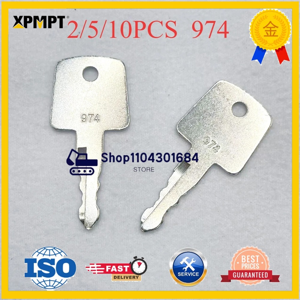 Heavy Equipment Keys - 10個入り サカイローラーイグニッションキー 重機 アスファルトローラーキー 974