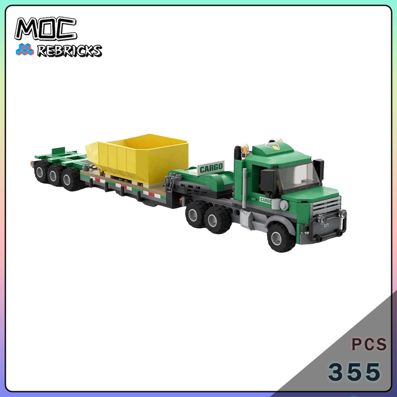 Heavy Equipment Pdf - MOC 大型貨物トラックと低床トレーラー ビルディングブロックセット エンジニアリング機器輸送モデル 大人向けギフト