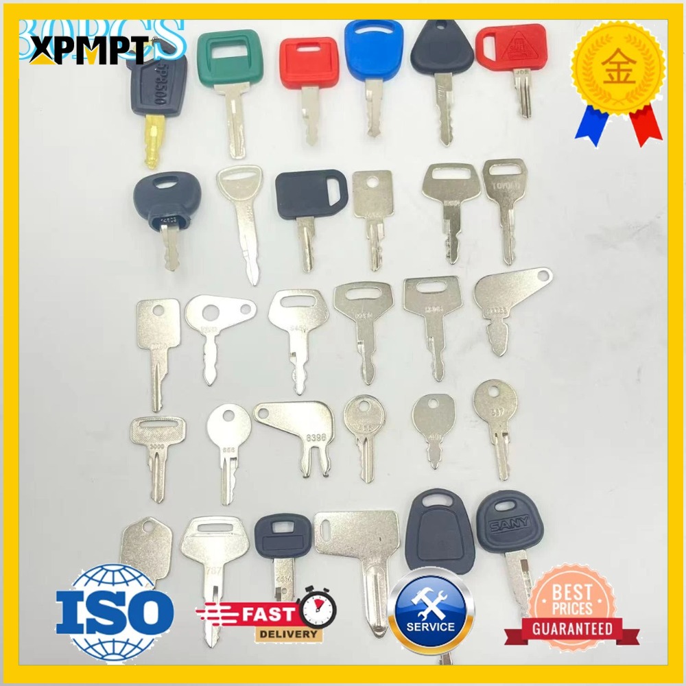 Heavy Equipment Keys - 30個入り重機キーセット 5P8500 166 455 9901 コマツ