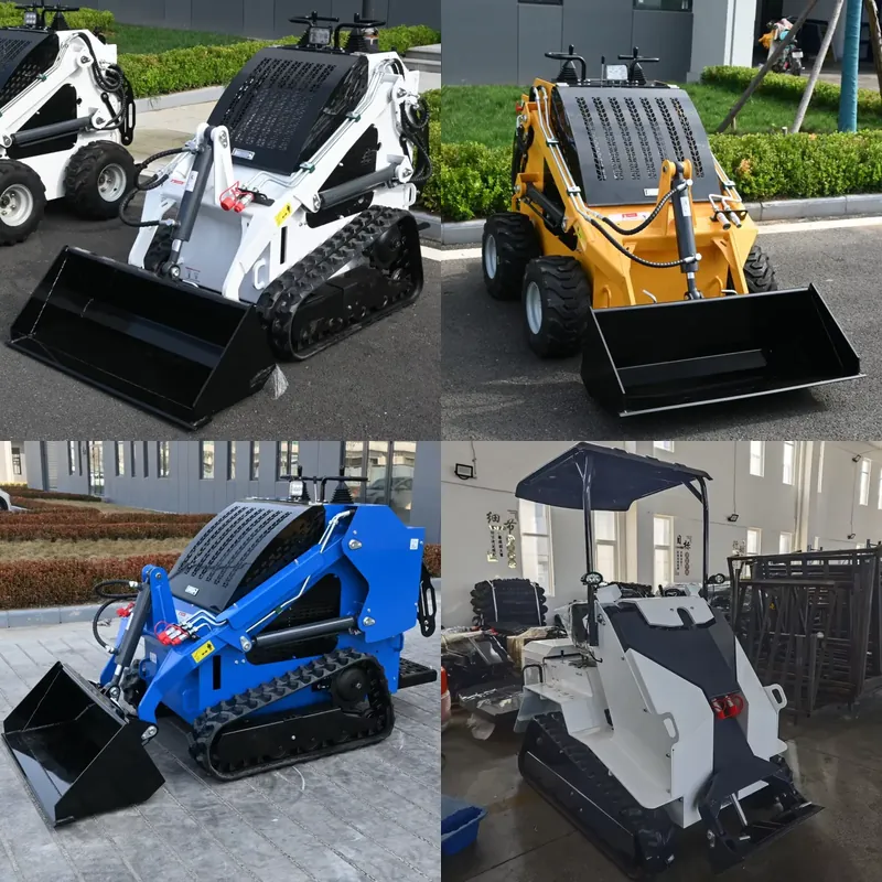 Skid Steer Loader - ユーロ5 EPA クボタスキッドステアミニトラックスキッドステアローダー 400KG フォレストマルチャー芝刈り機付き