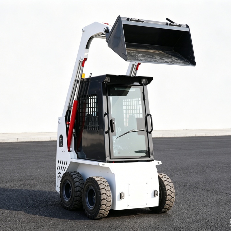 Skid Steer Loader - 狭いスペースでの作業用にカスタマイズされたスキッドステア機器、倉庫移動用に改良されたスキッドステア運搬車