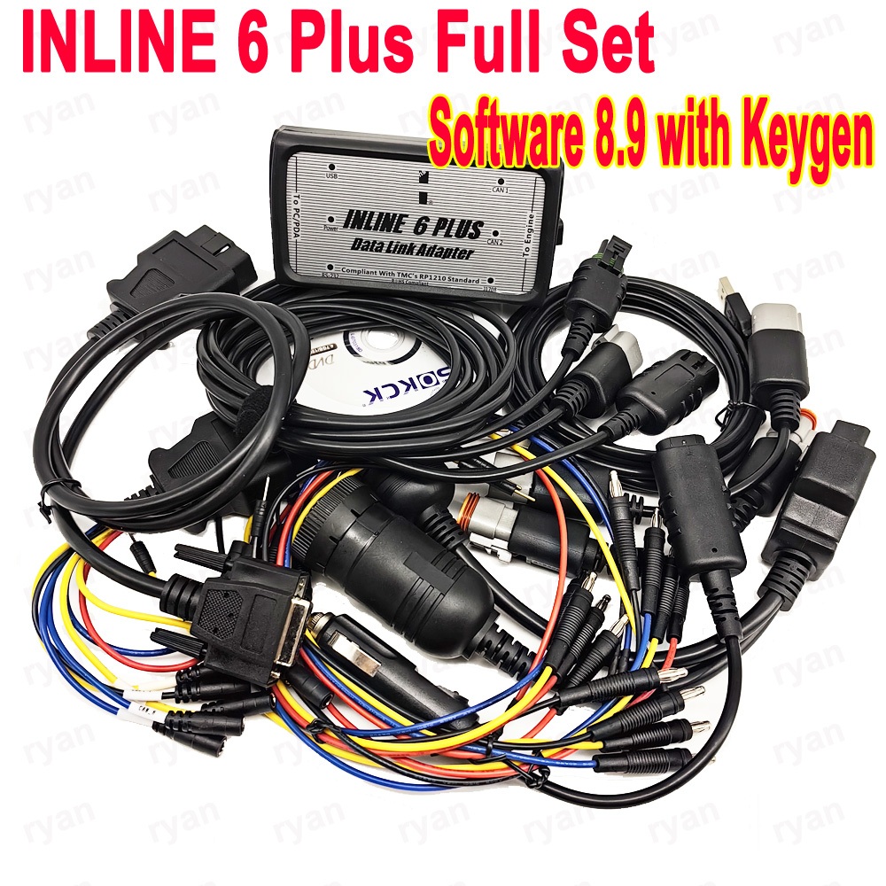 Heavy Equipment Diagnostic Tool - ヘビーデューティートラック診断ツール、自動車診断、周囲、ライン6プラス、V8.9データ、完全