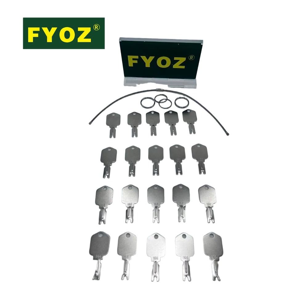 Heavy Equipment Keys - 20個入りフォークリフトキー クラーク/イェール/ハイスター/コマツ/グラダル/ゲール/クラウン用 166 186304 91033317 A214062