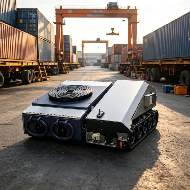 Heavy Equipment Yard - オフロード電動トランスファートロリー 30トン リモコン操作式 ワークショップ・砂利地・重機運搬用 カスタマイズ可能
