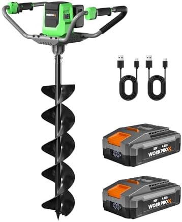 WORKPROX 40V電動オーガーポストホールディガー、8 - Post Hole Digger のレビューと価格