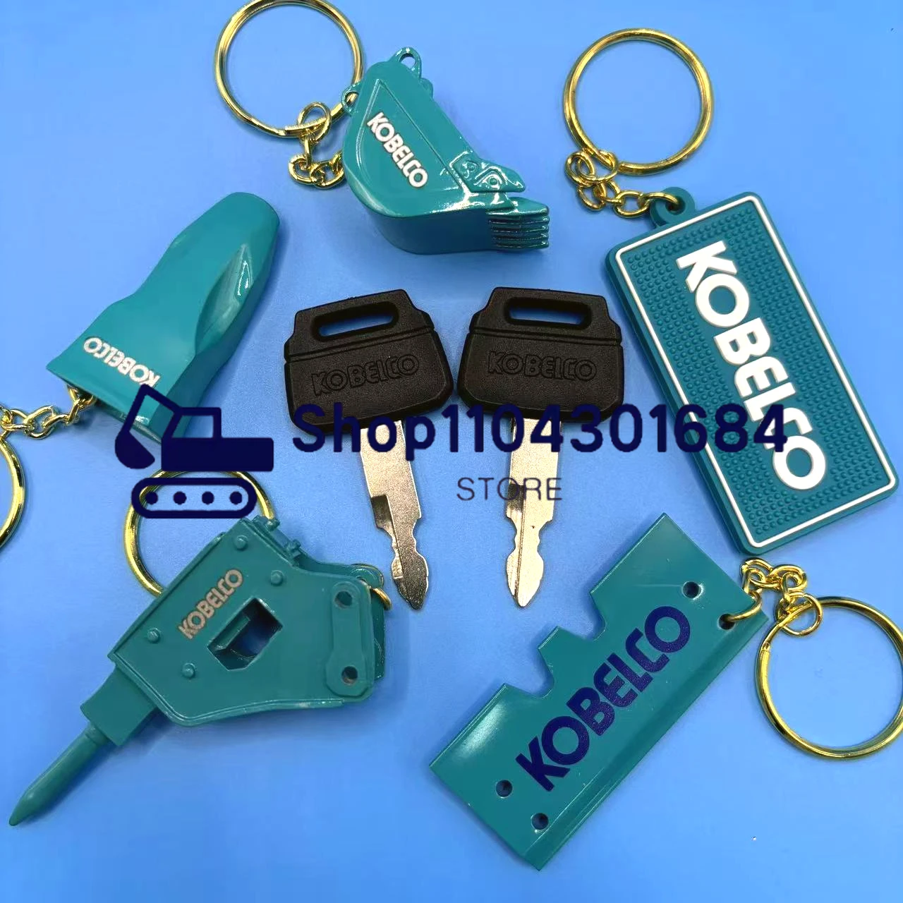 バケットキー付きキーホルダー,コベルコ掘削機用イグニッション - Heavy Equipment Keys のレビューと価格
