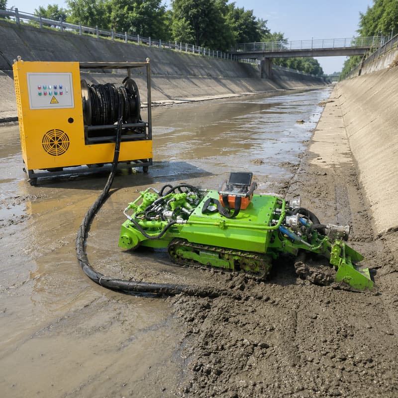 ヘビーデューティクローラー清掃ロボット、除泥装置、遠隔操作浚 - Heavy Equipment Service のレビューと価格