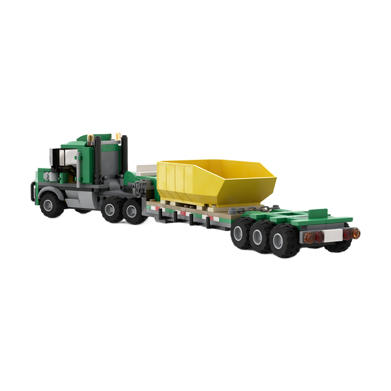 MOC 大型貨物トラックと低床トレーラー ビルディングブロッ - Heavy Equipment Pdf のレビューと価格