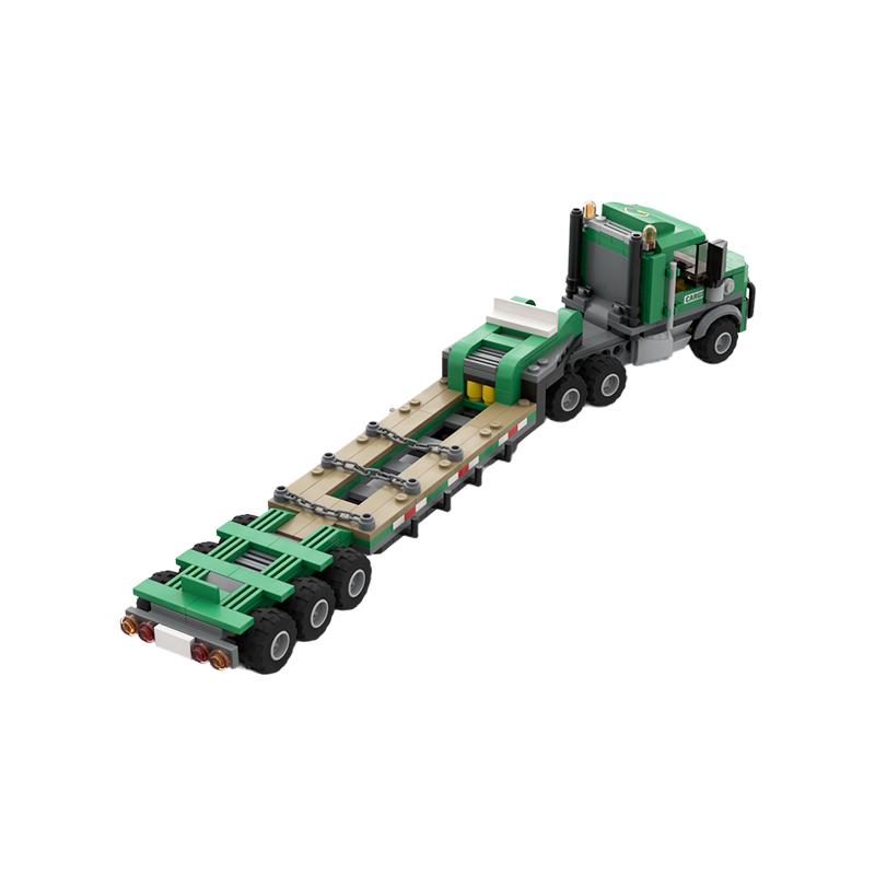 MOC 大型貨物トラックと低床トレーラー ビルディングブロッ - Heavy Equipment Pdf のレビューと価格