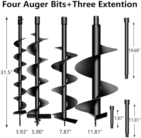 62CCオーガーポストホールディガー ガソリン式2ストローク - Post Hole Digger のレビューと価格