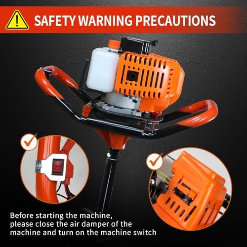 62CCオーガーポストホールディガー ガソリン式2ストローク - Post Hole Digger のレビューと価格