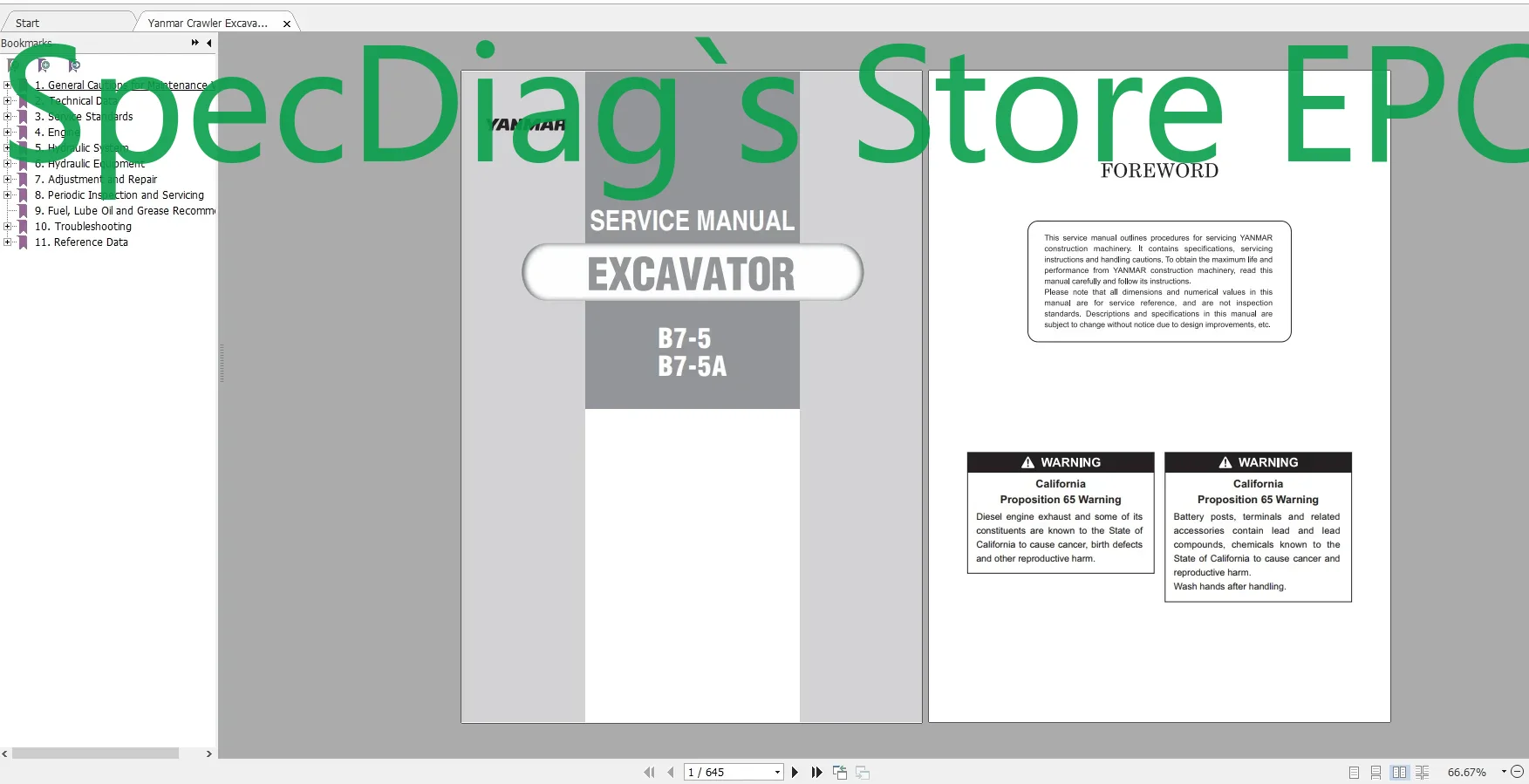 SpecDiag ヤンマー重機 10.7GB フルサービス＆ - Heavy Equipment Pdf のレビューと価格