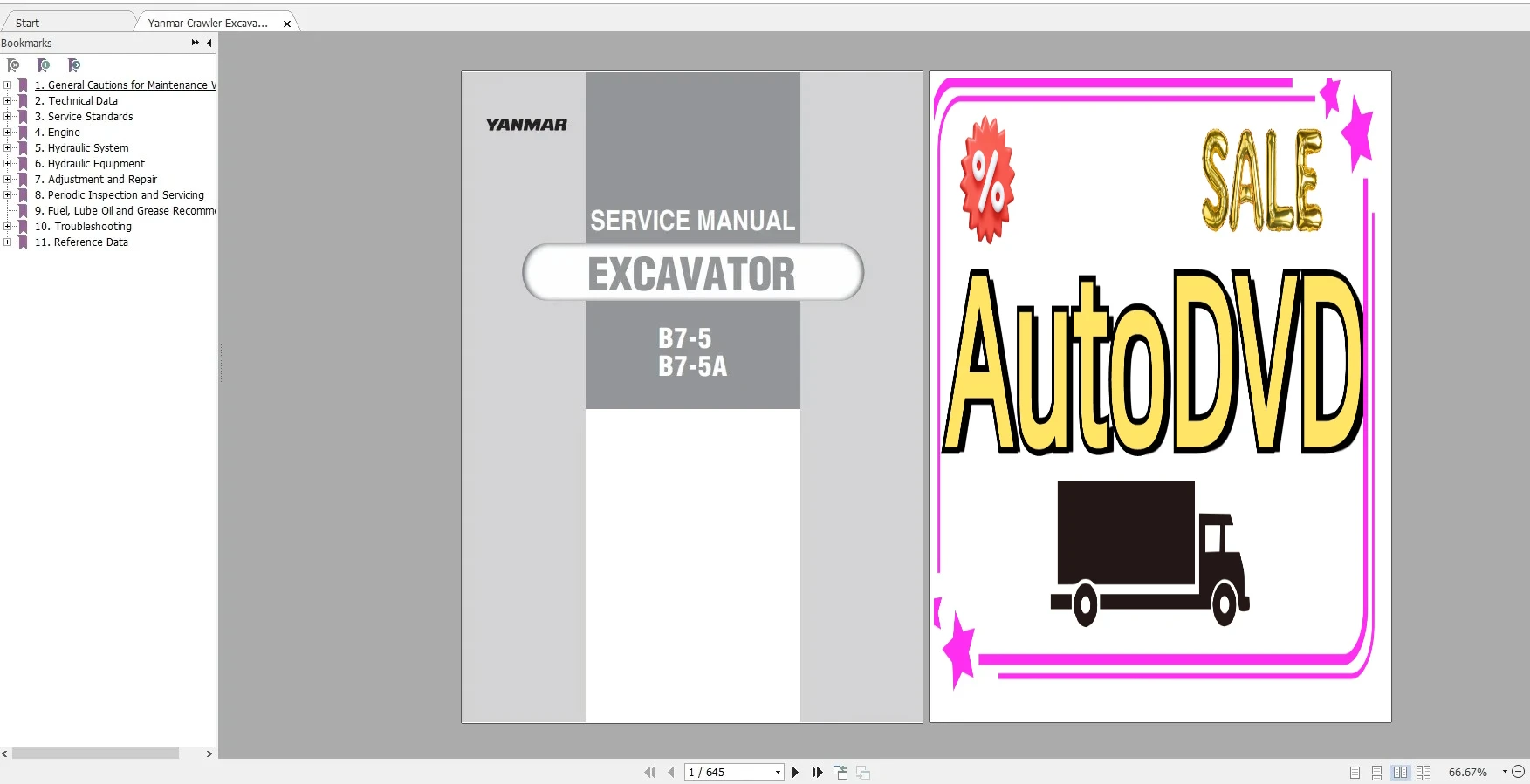 AutoDVD ヤンマー重機 10.7GB フルサービスおよ - Heavy Equipment Pdf のレビューと価格